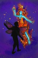 Like a moth to a flame